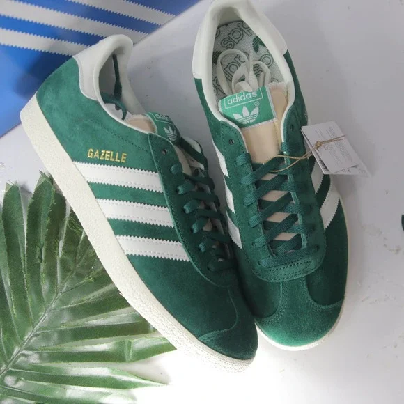 adidas | Shoes | New Adidas Gazelle Samba Low Top Green Suede Cream Sneaker  3 Stripe Gy7338 | Poshmark
